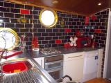 kitchen of quirky apartment