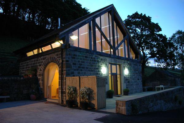 At night